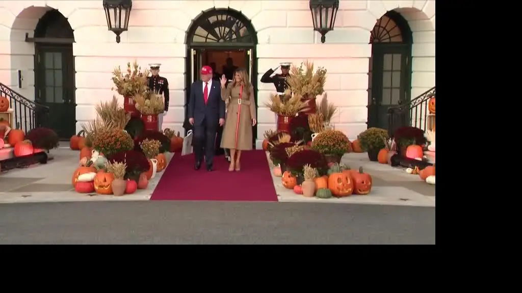 Trumps host Halloween candy