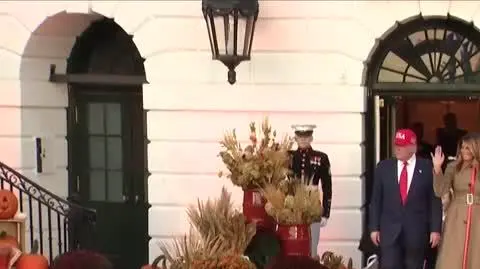 Trumps host Halloween candy