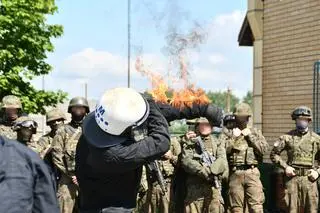 Policjanci prowadzili też szkolenia 