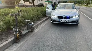 Na hulajnodze miał zamontowane siodełko