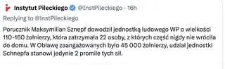 Usunięty wpis Instytutu Pileckiego