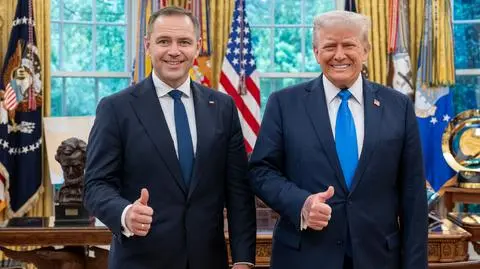 Karol Nawrocki i Donald Trump