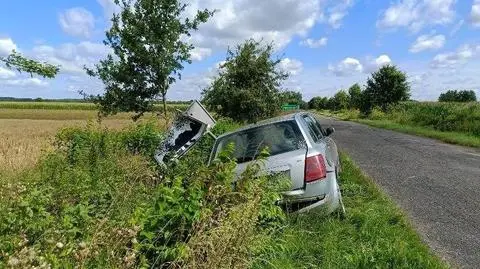 Kierowca uderzył w znak