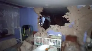 Runęła ściana domu