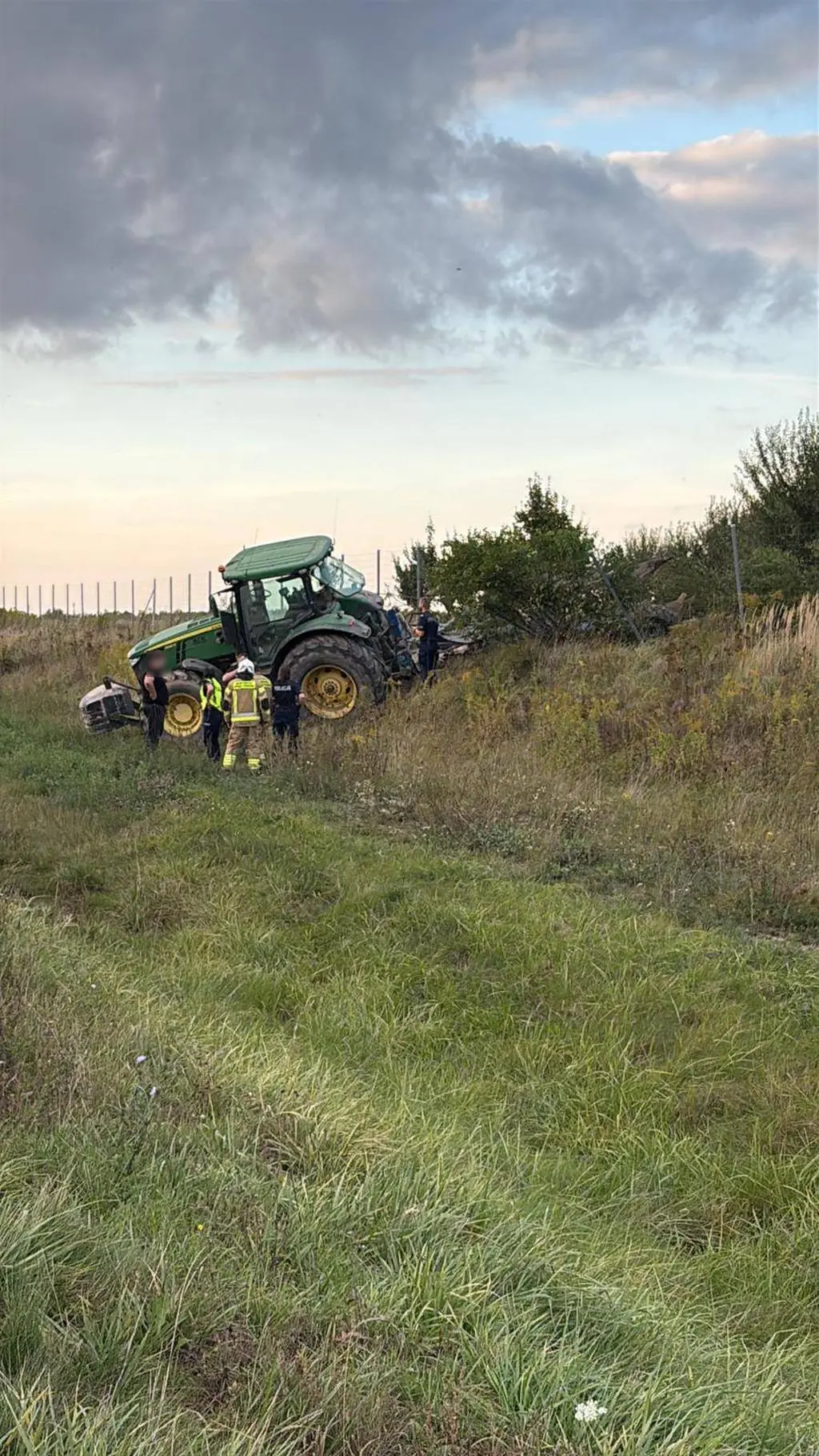 Traktorzysta był pijany