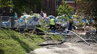 Nysa po przejściu fali powodziowej, wtorek 17 września