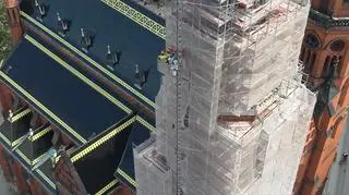 Zaprószenie ognia podczas prac remontowych w legnickiej katedrze