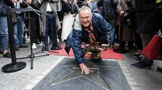 Michał Urbaniak w Alei Gwiazd w Łodzi