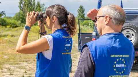 Obserwatorzy z Misji Obserwacyjnej Unii Europejskiej w Gruzji 