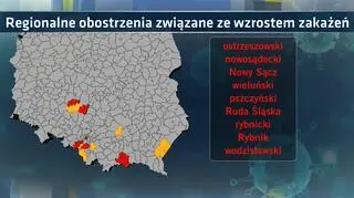 W całej Polsce wyznaczono 9 czerwonych stref