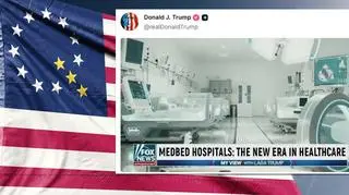 Prezydent Donald Trump udostępnił na swoim profilu spreparowanego fake newsa o szpitalach MedBeds