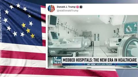 Prezydent Donald Trump udostępnił fake newsa o MedBeds