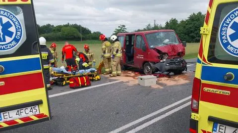 Poważny wypadek na DK 91 koło Łęczycy