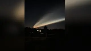 Niezwykłe widowisko po starcie rakiety SpaceX. Nagranie