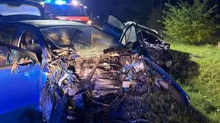 Do szpitala trafiła kobieta z dwójką dzieci oraz kierowca drugiego auta