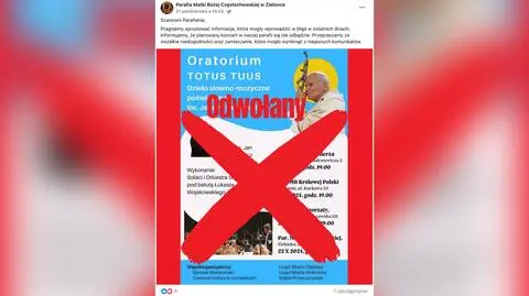 Ksiądz oskarżony o pedofilię na plakatach promujących oratorium