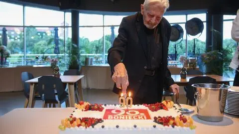 ks. Adam Boniecki podczas spotkania z okazji 90. rocznicy jego urodzin