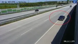 Pędził pod prąd autostradą A1