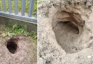 Podkop pod murem na granicy. Strażnicy zatrzymali 18 osób