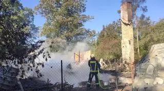 Dom spłonął doszczętnie 