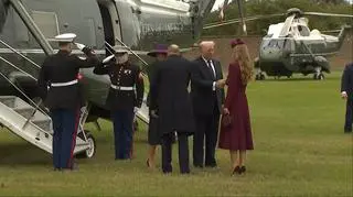 Powitanie Donalda Trumpa w Windsorze