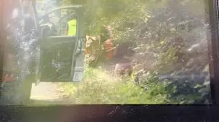 Z auta po wypadku zostało niewiele