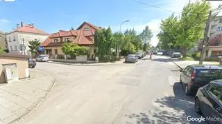 Skrzyżowanie ulic Łagiewnickiej i Grzybki w Krakowie