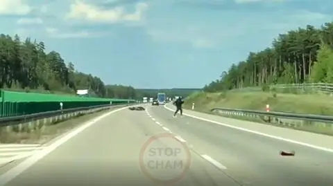 Zderzenie na autostradzie A4. Motocykl uderzył w samochód