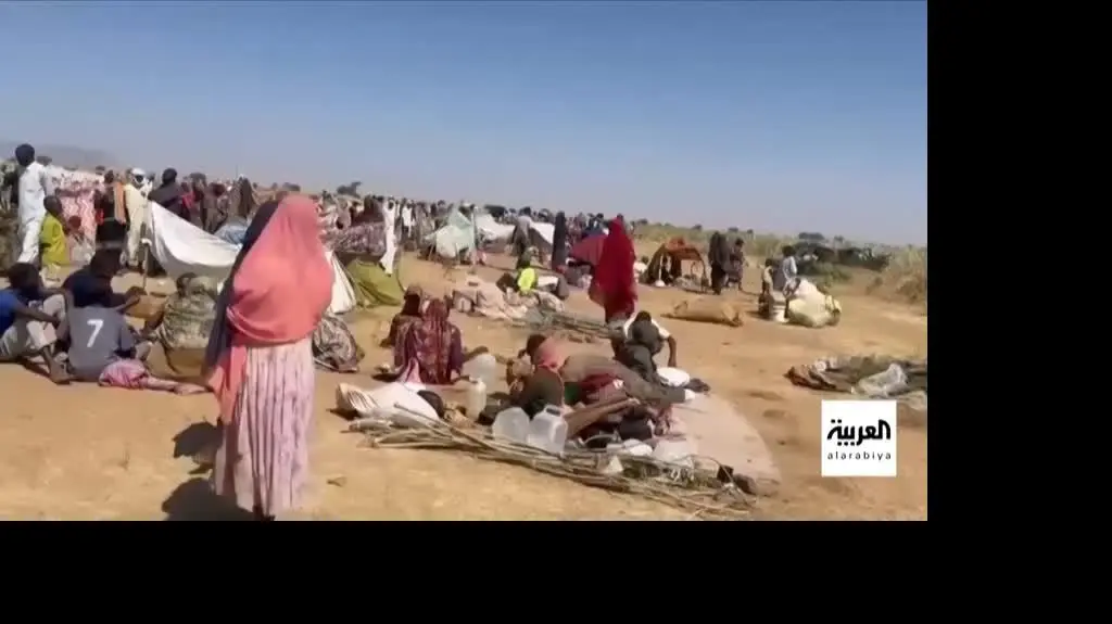 Sudanese fleeing from violence
