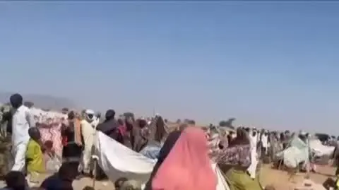 Sudanese fleeing from violence