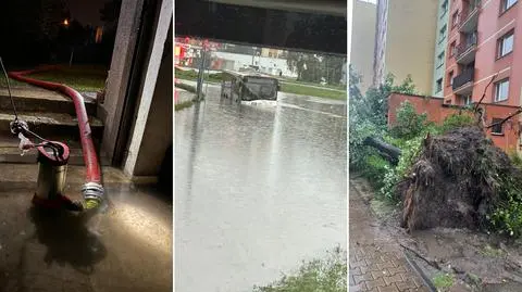Nawałnice nad Polską. W Dąbrowie Górniczej powódź błyskawiczna