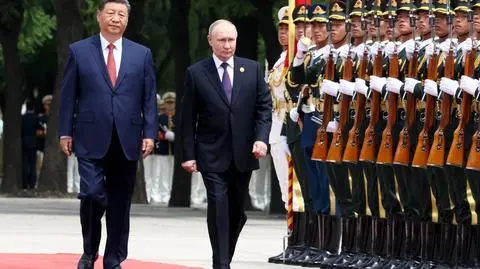 Putin składa wizytę w Chinach. Zdjęcie z maja 2024 roku 