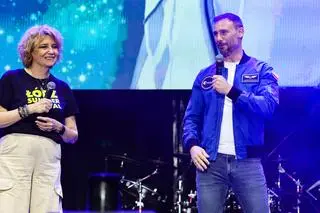 Sławosz Uznański-Wiśniewski i prezydent Łodzi Hanna Zdanowska na Łódź Summer Festival 2025