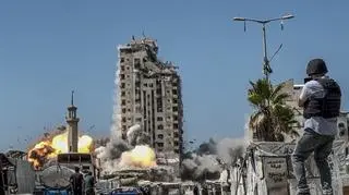 Izraelski atak na miasto Gaza