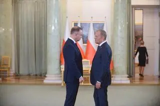 Prezydent Andrzej Duda i premier Donald Tusk