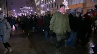 Protest w Łodzi