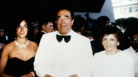 Ghislaine, Robert i Elizabeth Maxwell