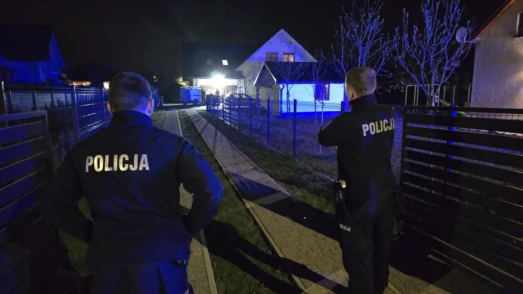 Policja na miejscu tragedii w Prusicach