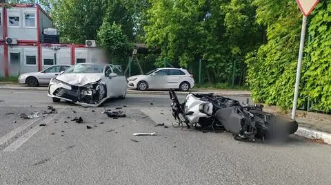 Tragedia na drodze, nie żyje motocyklista