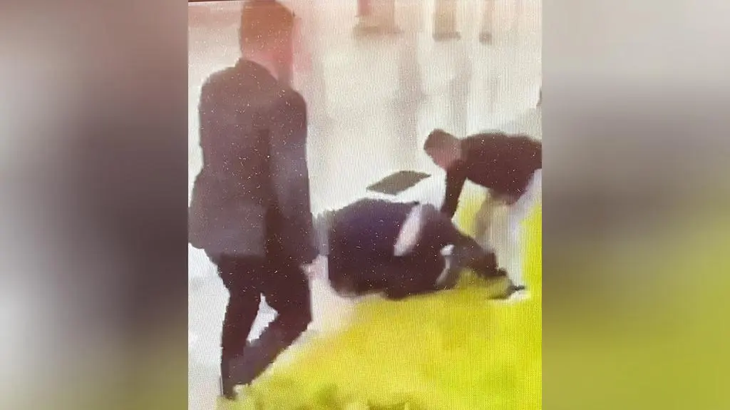 Sprawca ataku na UW w momencie zatrzymania
