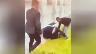 Sprawca ataku na UW w momencie zatrzymania