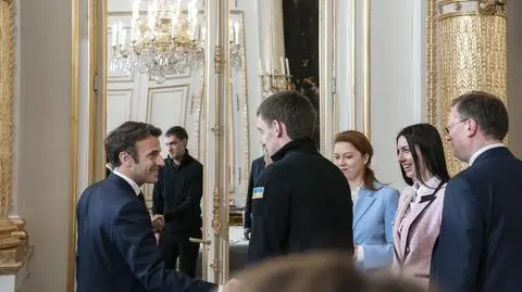 Prezydent Emmanuel Macron spotkał się z Iwanem Fedorowem, merem okupowanego przez Rosjan Melitopola