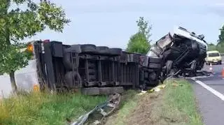 Poważnie wyglądające zdarzenie drogowe pod Świdnikiem