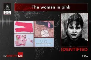 Zdjęcia "kobiety w różu" udostępnione przez Interpol