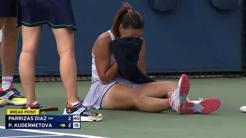 Poddała mecz po 24 minutach. Widok przyprawia o dreszcze