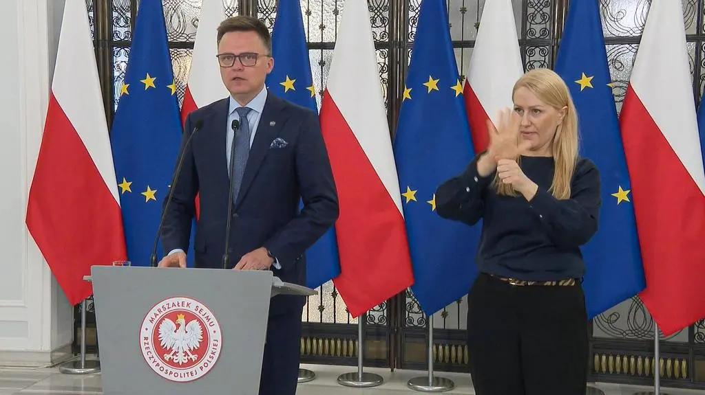 Marszałek Sejmu Szymon Hołownia