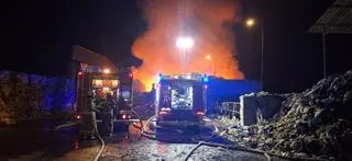 Pożar sortowni w Bełżycach