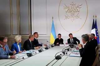 Donald Tusk wziął udział w spotkaniu koalicji chętnych