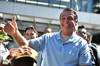 Jair Bolsonaro po wyjściu ze szpitala