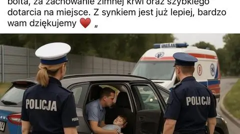 Kobieta podziękowała policjantom i kierowcy taksówki w mediach społecznościowych
